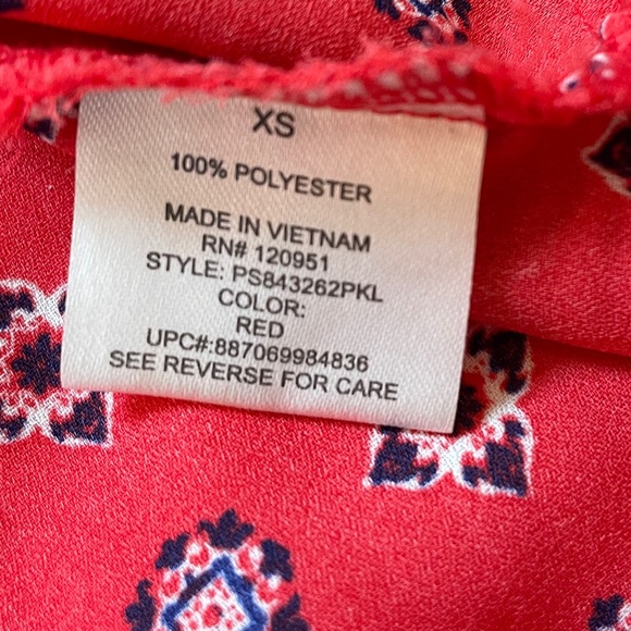 Pink Rebublic Red Boho Tank Size XS - Picture 7 of 10